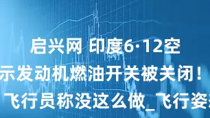 启兴网 印度6·12空难黑匣子显示发动机燃油开关被关闭！飞行员称没这么做_飞行姿态_飞机_起飞